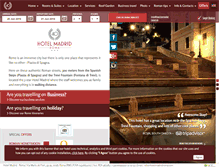 Tablet Screenshot of hotelmadridroma.com